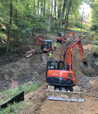 Treton Excavation In Mini Kubota